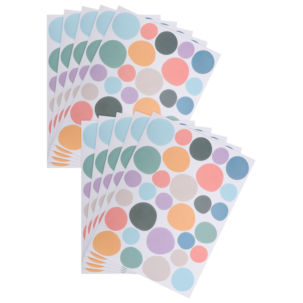 10 Pcs Colorful Irregular Dot Wall Decals Boho Stickers Self Adhesive Nursery