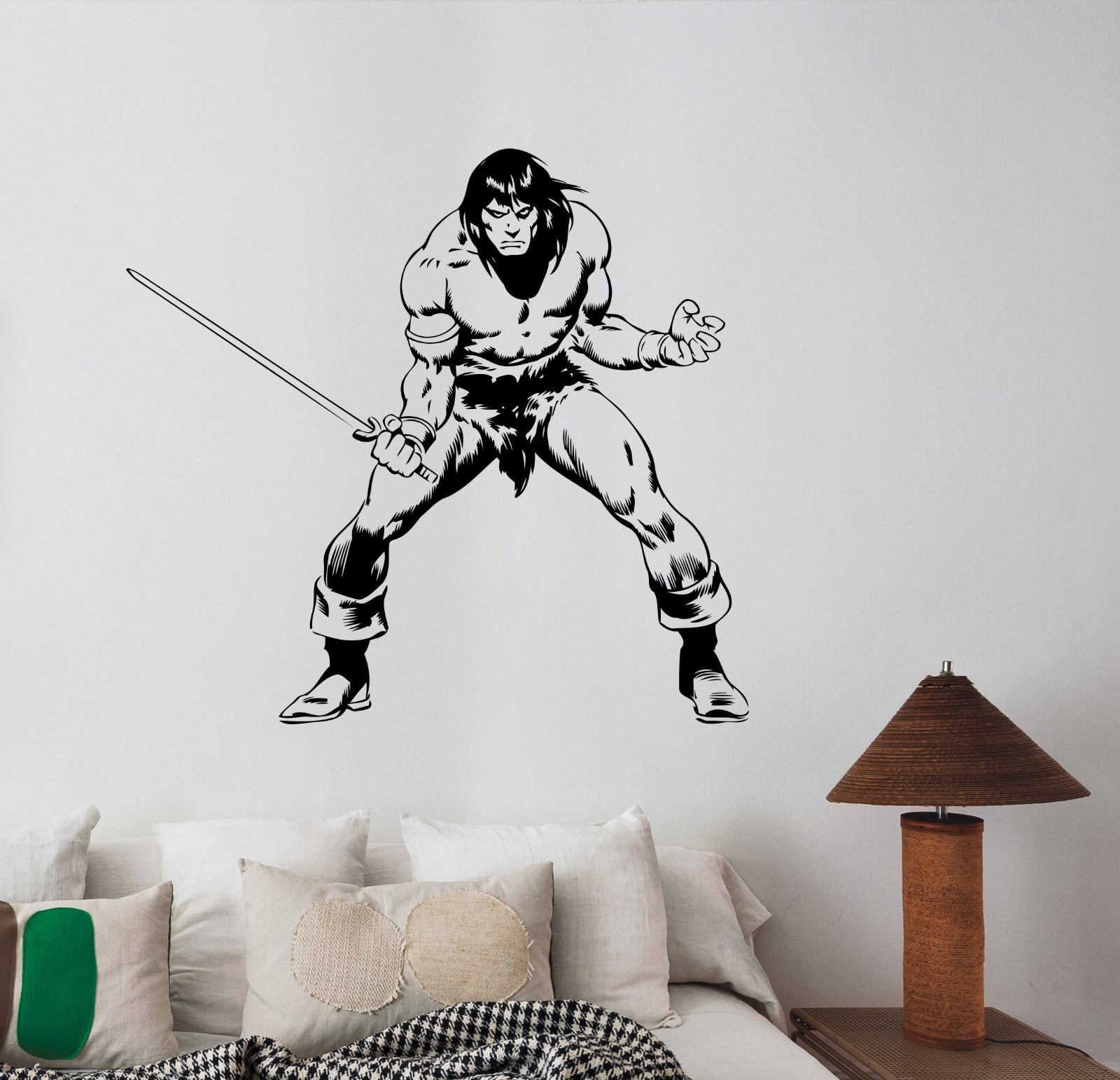 Conan the Barbarian Wall Decal Movie Vinyl Sticker 90s Art Room Vintage Decor c2