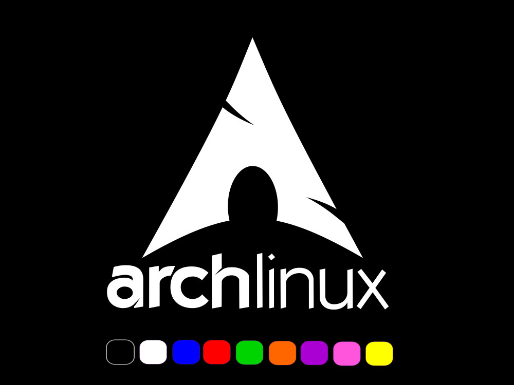ARCH LINUX square logo Vinyl Decal Laptop Car Window Sticker CHOOSE SIZE COLOR