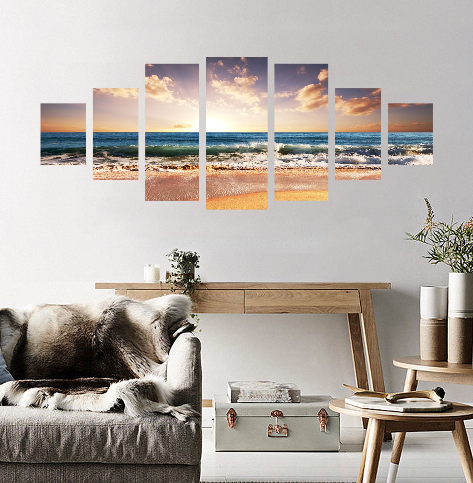 3D Cloud Sunlight Spray Sea 7674 Unframed Print Wall Paper Deco Indoor AJ Summer