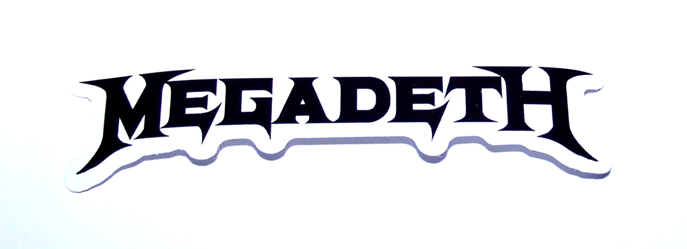 MEGADETH Logo Cut Sticker Decal Band Music Rock Metal Megadeth