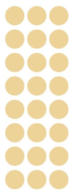 1″ Beige Tan Ivory Round Label Dots Stickers Color Coding Inventory 1 Inch Dot
