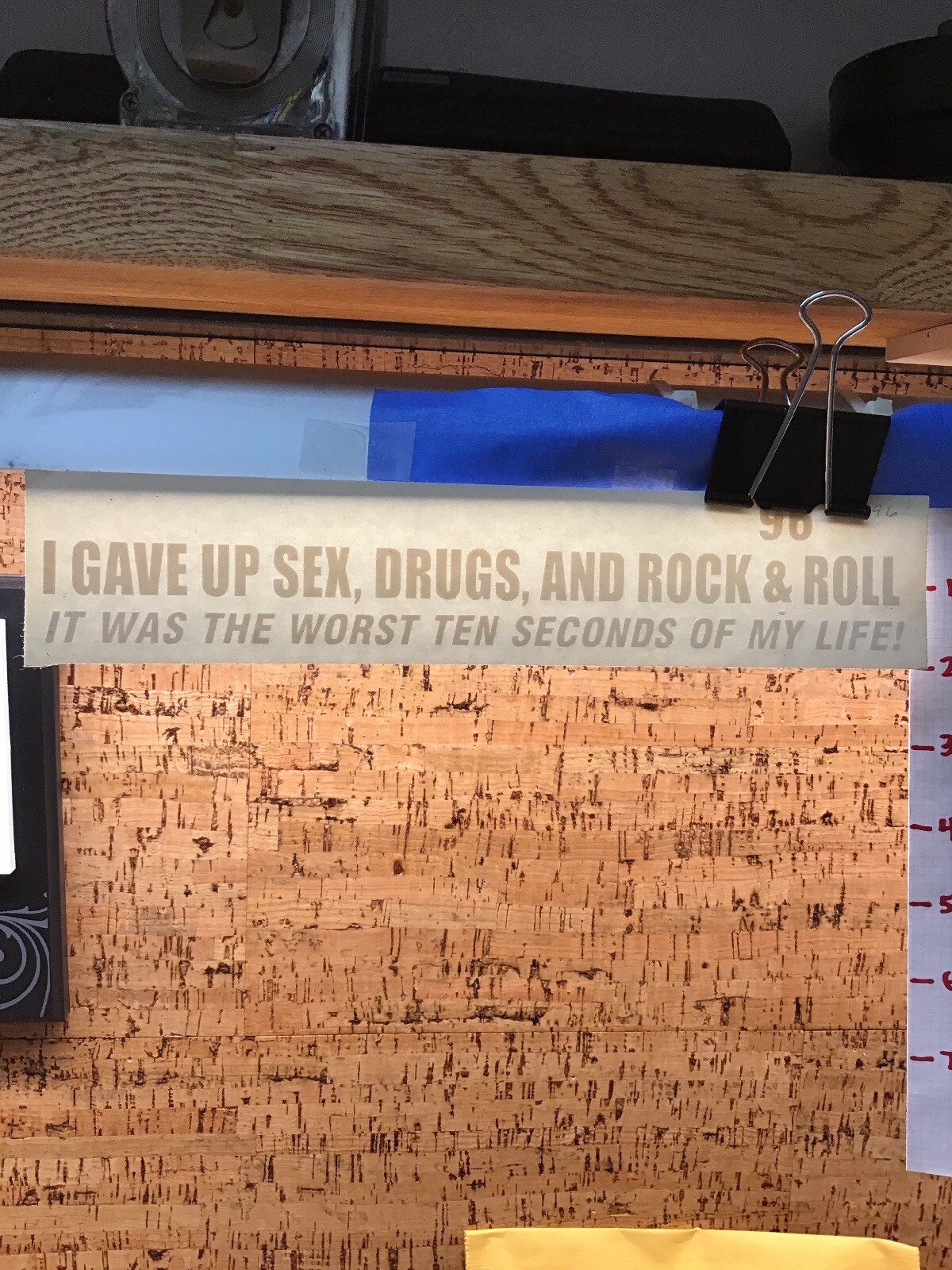 I Gave Up Sex, Drugs, And Rock N Roll – White – Vinyl Decal – Y7-1.96
