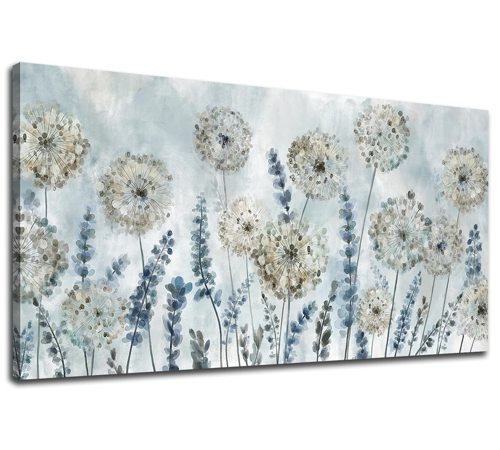 VEAEE Farmhouse Canvas Wall Art – Flowers Dandelion Wall Pictures,Living Room…