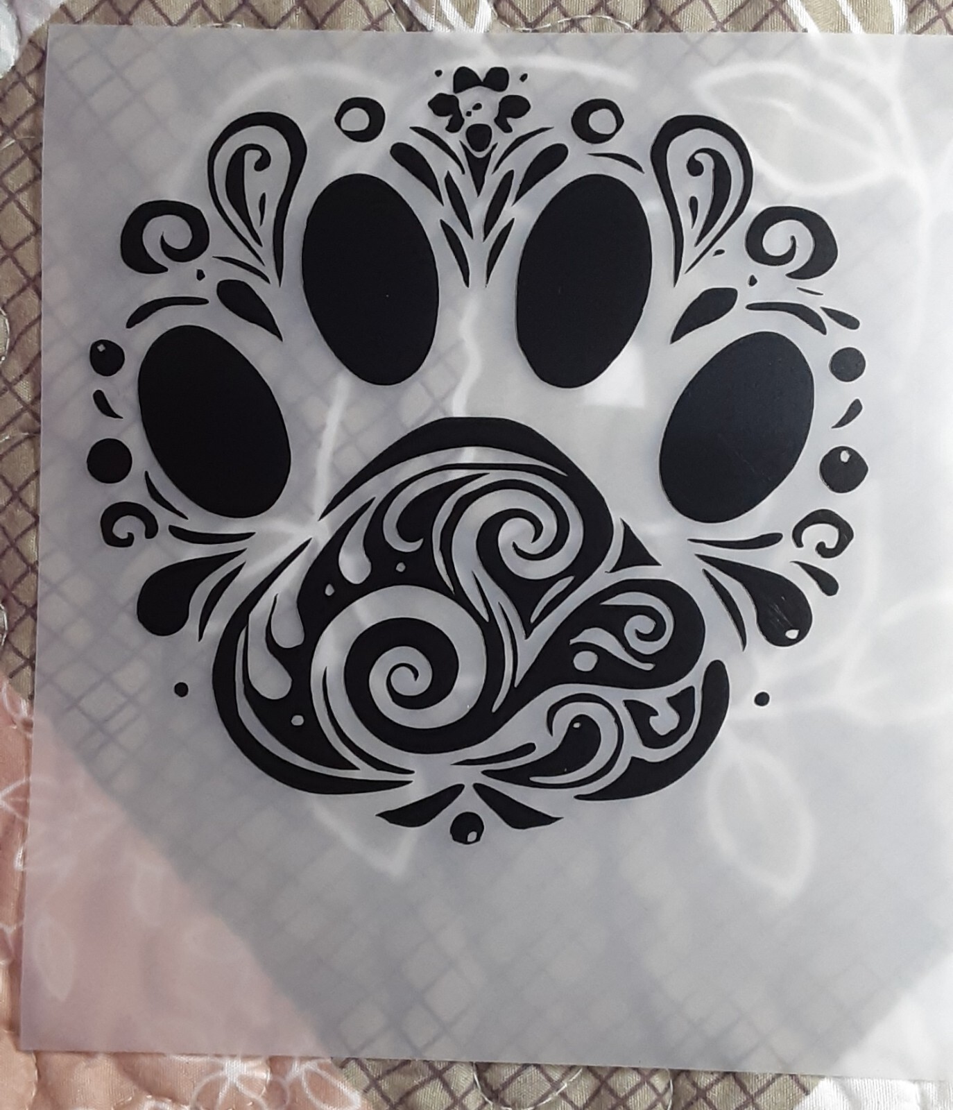 Paw Print Decal 5×5 Chose Color, Car, Home, Crafting