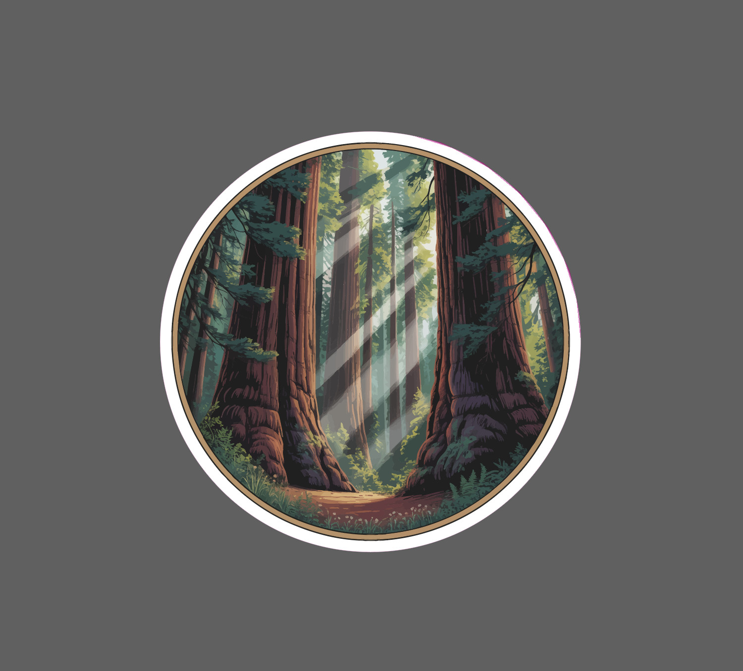 California Redwoods Sticker Waterproof Decal Trees Cali Outdoor Nature Gift NEW