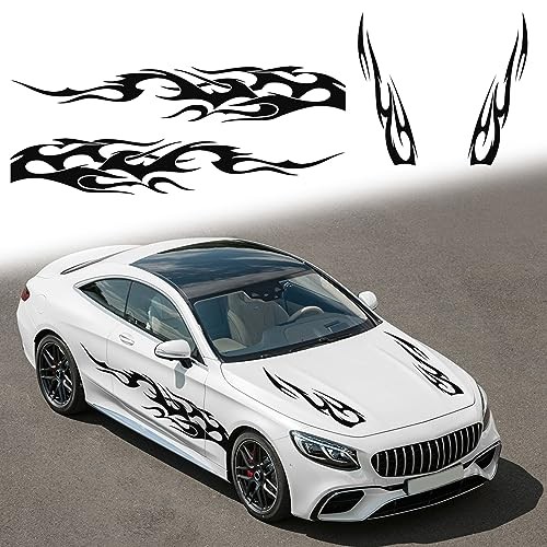 Black Stripe Vinyl Decal Sticker Graphics – Side Body Hood Cover – Racing Stripe