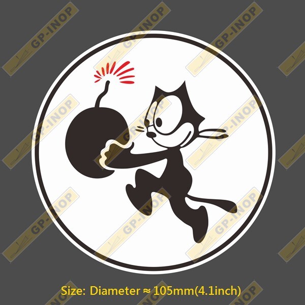 VF-31 WIHTE ROUND STICKER GRUMMAN TOMCAT F14 Vinyl Sticker laptop luggage