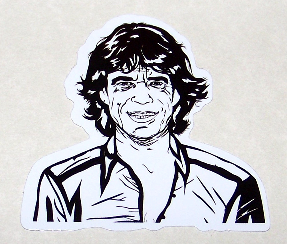 The Rolling Stones – Die Cut Sticker Decal Music Band Rock Singer MICK JAGGER