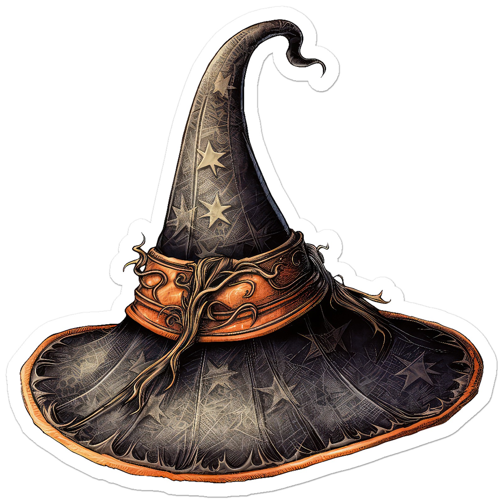Witch’s Hat Halloween – Vinyl Decal Sticker – Car Window Laptop – ebn9433