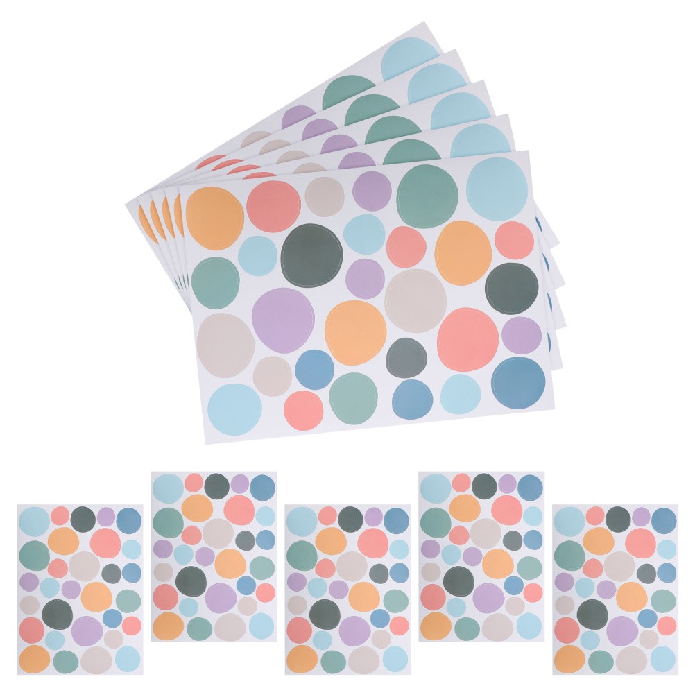 10 Pcs Colorful Irregular Dot Wall Decals Boho Style Stickers for Nursery Room