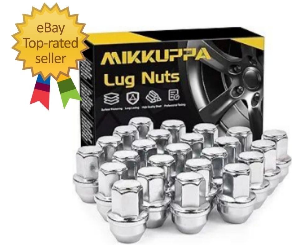 24pcs M14x1.5 F150 Lug Nuts, Chrome OEM Style Replacement for 2015-2024