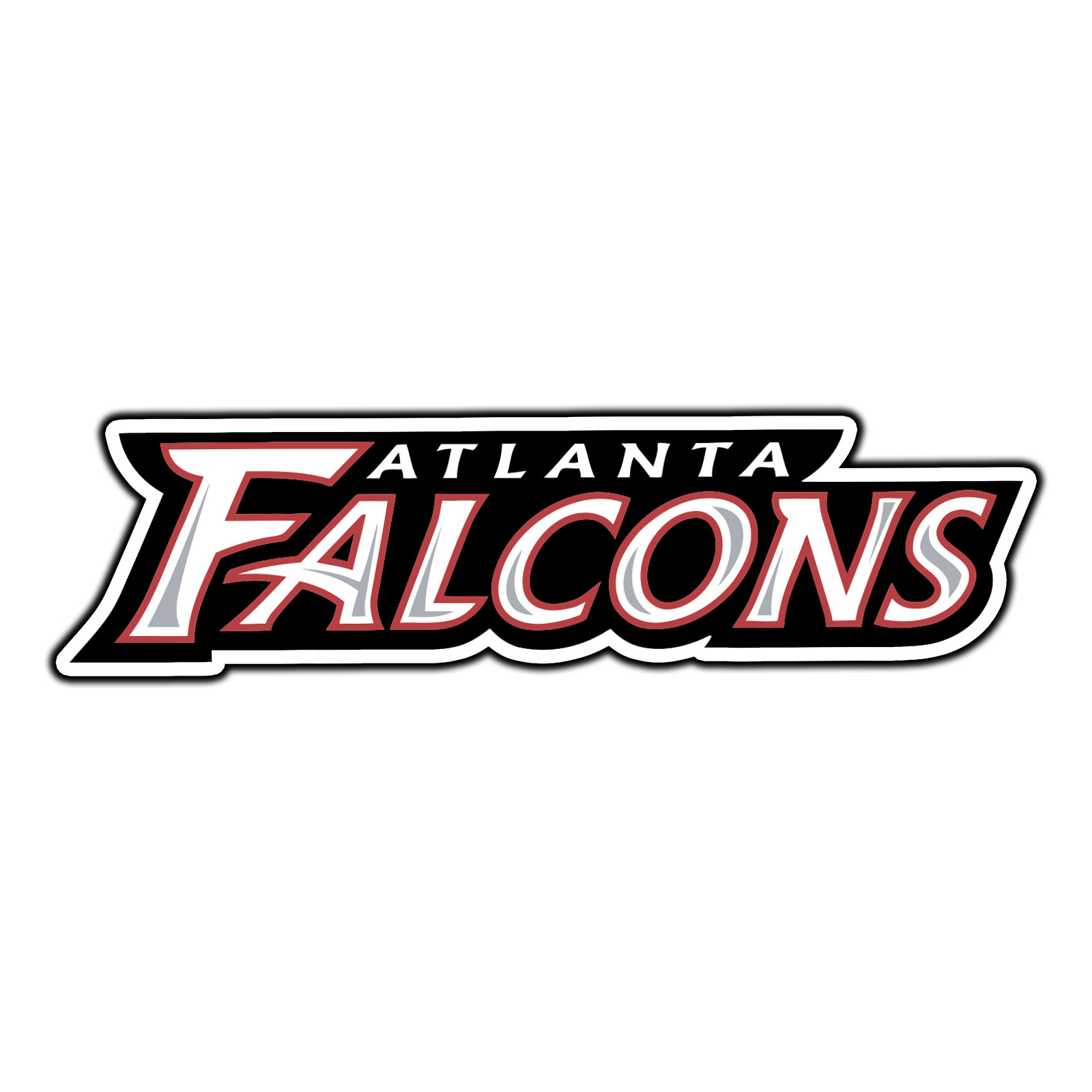 Atlanta Falcons Script Logo #11 Football Sticker Waterproof Vinyl Decal Die-Cut