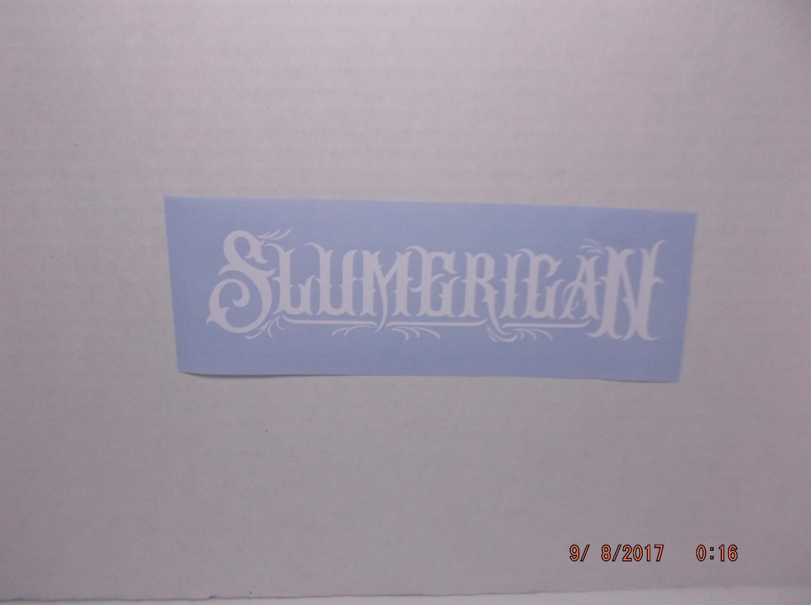 Fancy Slumerican Decal for Car, Truck, Window, or Any Smooth Surface Many Sizes
