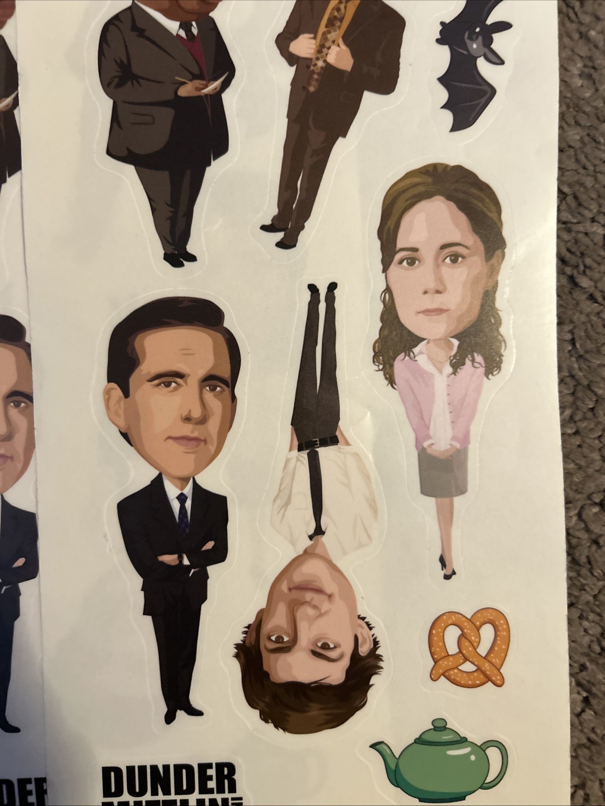 The Office Wall Decals Lot Michael Scott Dunder Mifflin Dwight 5 Sticker Sheets