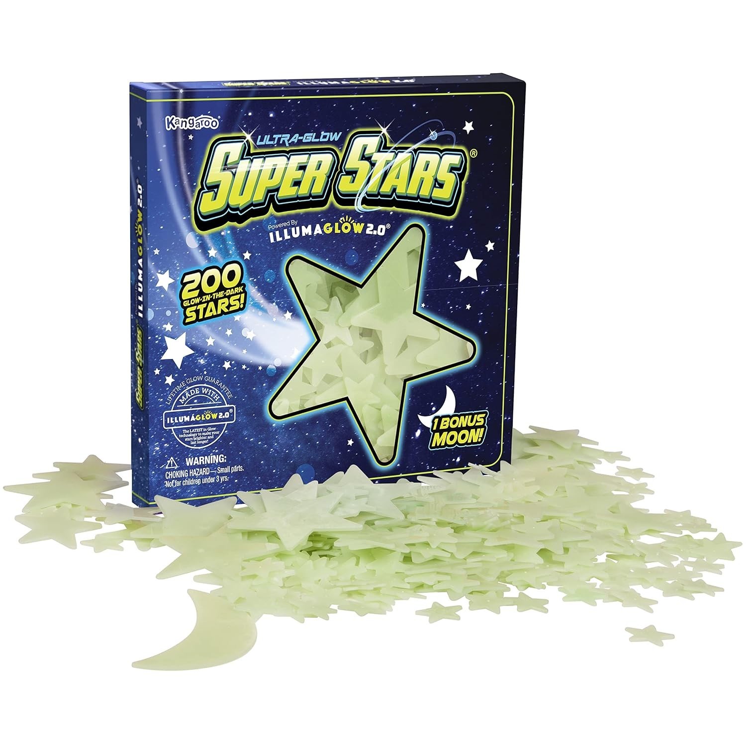 Glow in The Dark Stars – Includes Installation Material and Star map, 200 Glo…