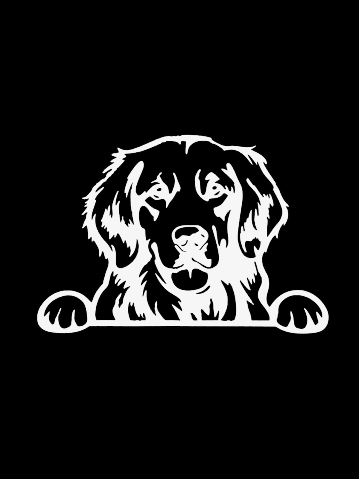 Golden retriever peek a boo Decal for car Windows Laptops most Smooth Surfaces