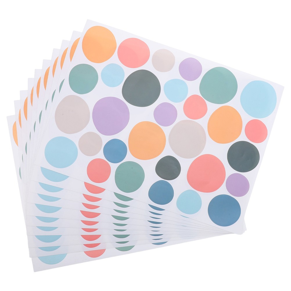 10 Pcs Colorful Irregular Dot Wall Decals Boho Style Stickers for Nursery Room