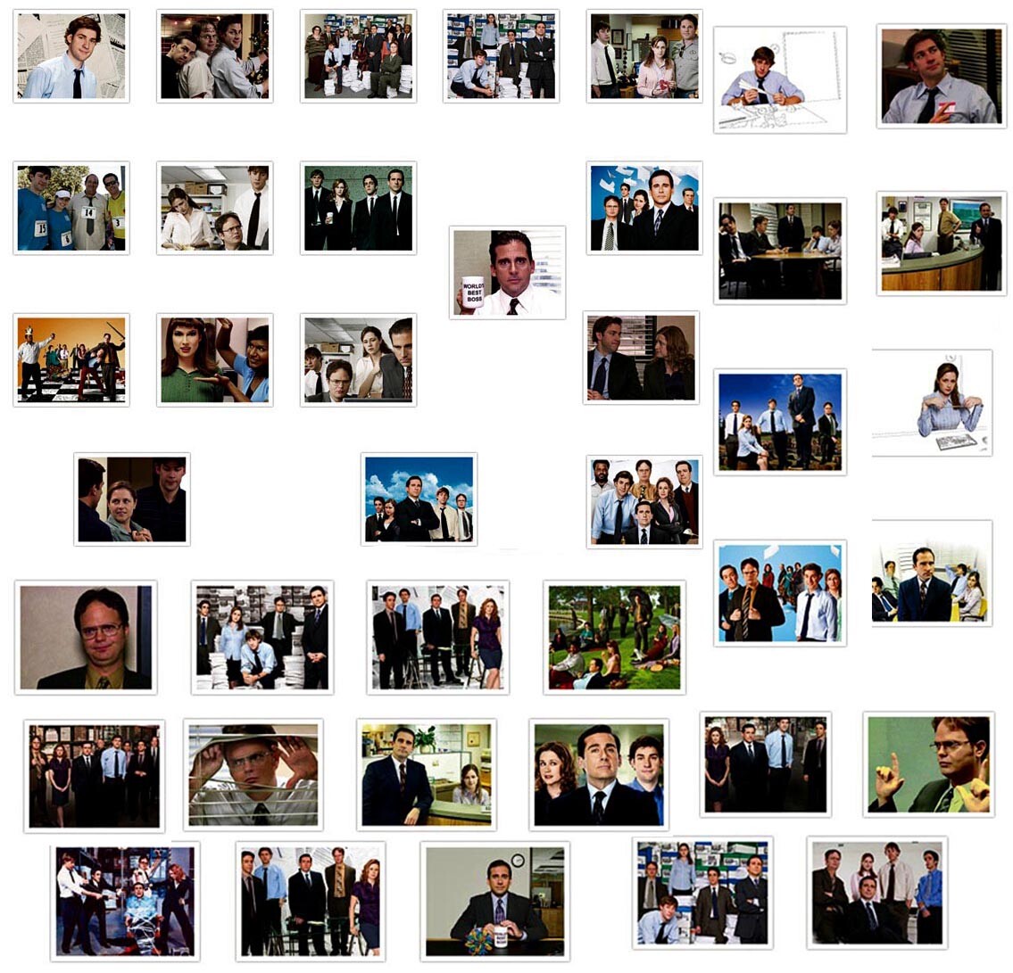 THE OFFICE Stickers [E] MINI PHOTOS Pictures TV Show ~ Vinyl Waterproof Decals