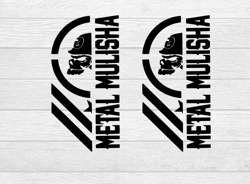 Metal Mulisha Decal Skull Motocross Star Truck Car Window 12″x 6″ Mulisha Skull