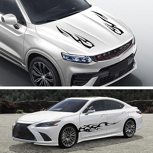 Black Stripe Vinyl Decal Sticker Graphics – Side Body Hood Cover – Racing Stripe