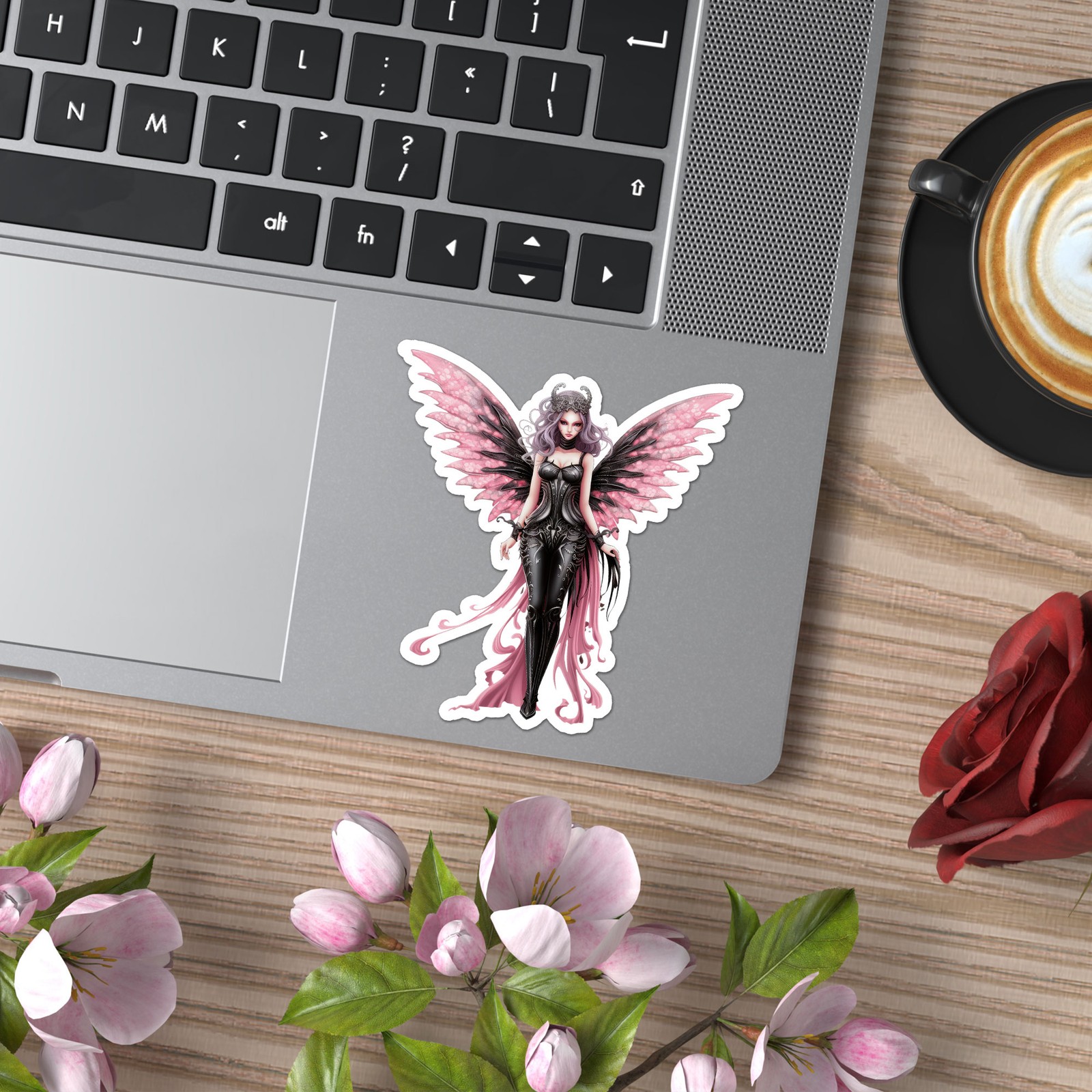 Black Pink Fairy – Vinyl Decal Sticker – Car Window Laptop – ebn12090
