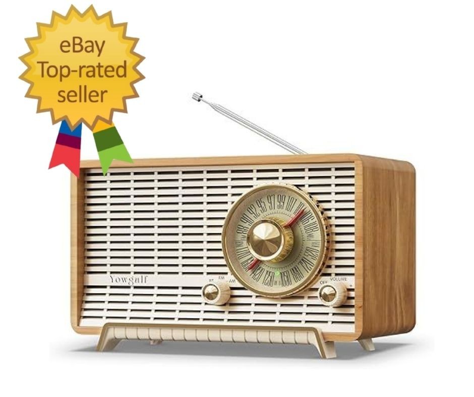 AM FM Radio Classic Retro Wood Table Radio Bluetooth Speakers Radios Plu