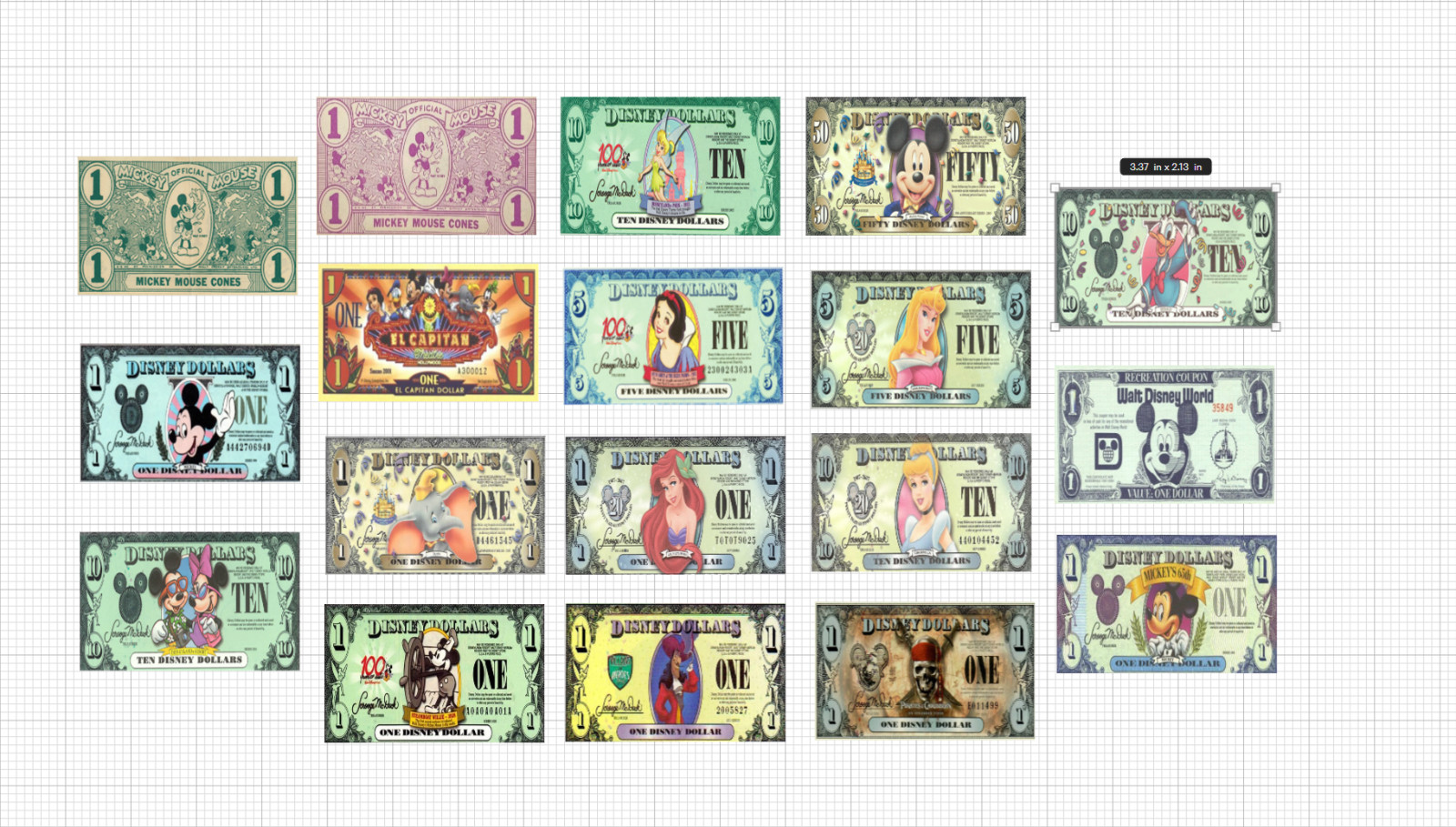 18 Options Disney Dollars Credit Debit Card Skins Disneyland Mickey Mouse Donald