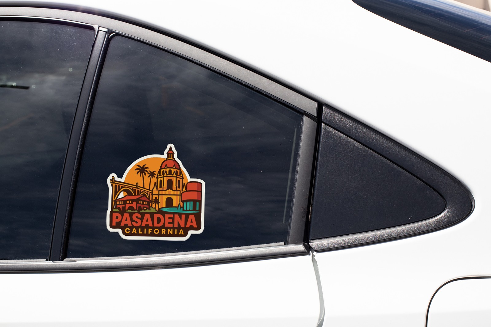 Pasadena California Sticker Decal Vinyl Die-Cut City Skyline Landmark Design