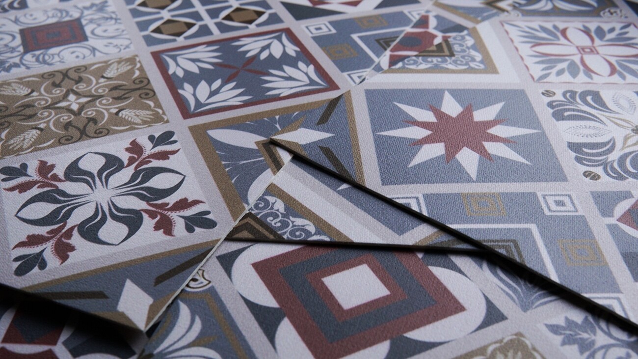 Tile Stickers Set Kitchen Splashback Peel and Stick colourful fish scales