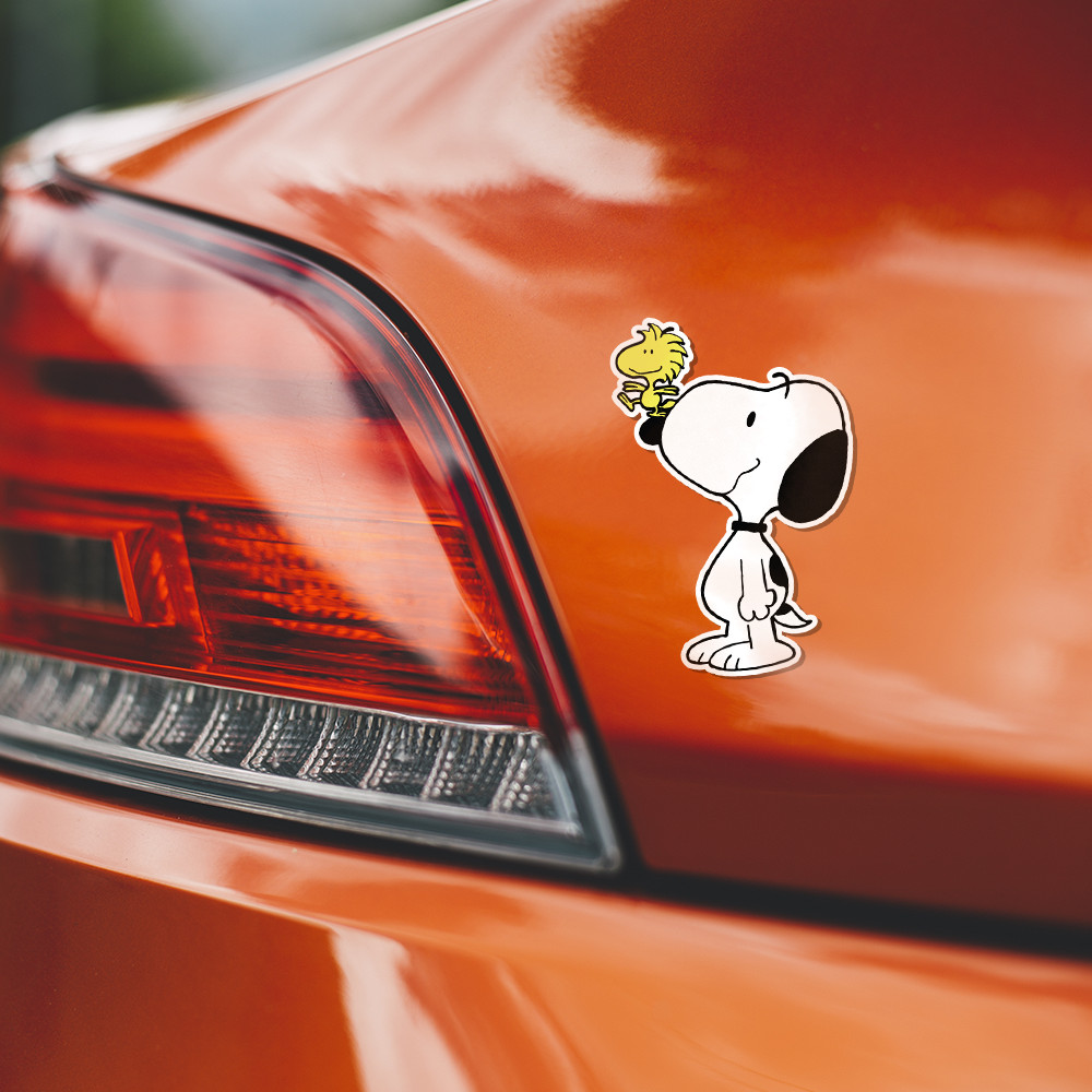 Peanuts Snoopy and Woodstock Sticker – Aesthetic Vinyl 2.5″ W x 4″ H