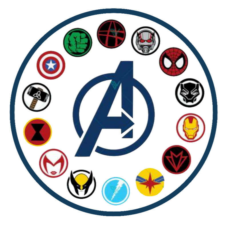 Avengers – Comic Book Logos – 4″ Vinyl Decal/Sticker Car Window Cooler Laptop