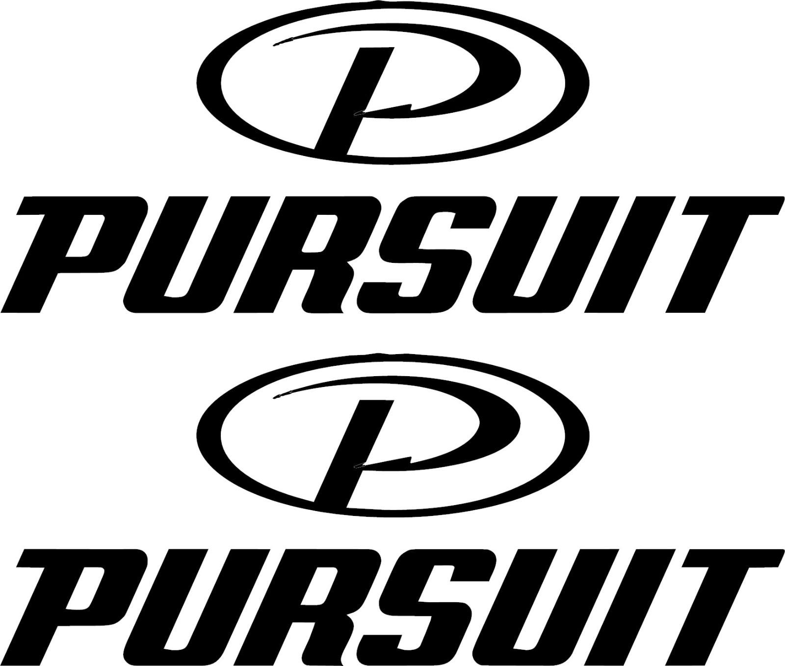 PURSUIT BOAT STICKER DECAL FISHING *ANY SIZE OR COLOR BUY 1 GET 1 FREE