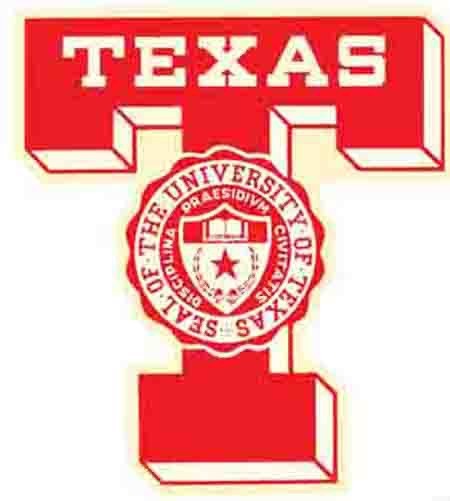 University of Texas Vinyl Decal Sticker 12x8in Metal Sign Poster Mascot Logo
