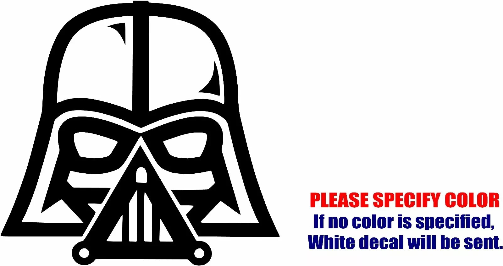 Darth Vader Star Wars #3 Vinyl Decal Sticker Car Truck Window Boat Various Sizes