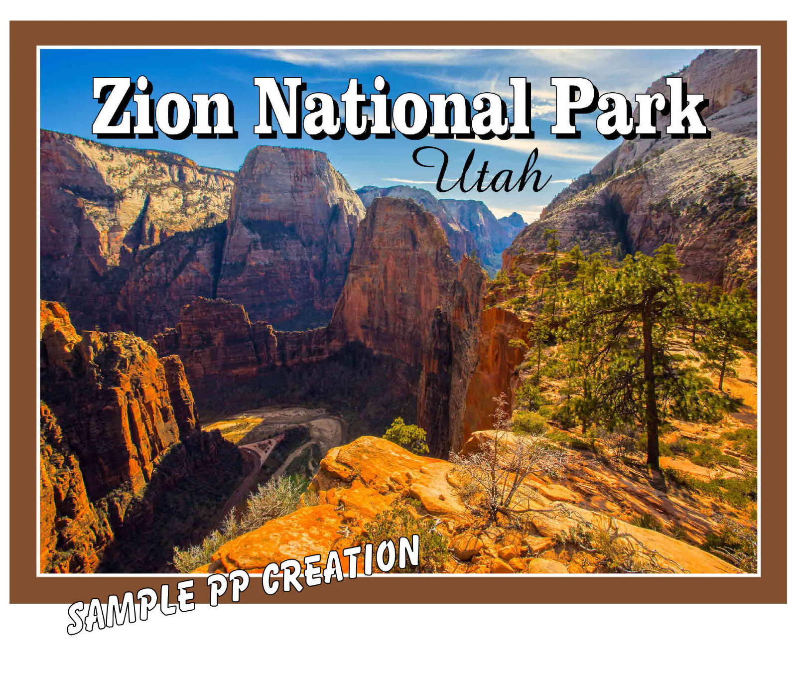ZION NATIONAL PARK PHOTO FRIDGE MAGNET 4 X 3 inches TRAVEL