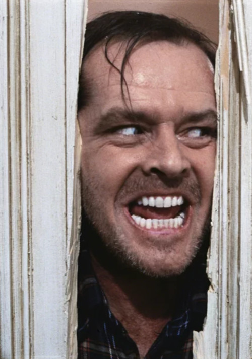 The Shining Here’s Johnny Die Cut Sticker Jack Torrance