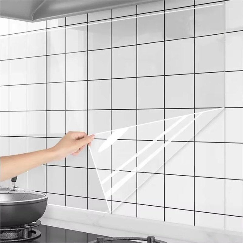 Kitchen Wall Protector Sticker Oil-Proof Waterproof Heat-Resistant Self-Adhesive