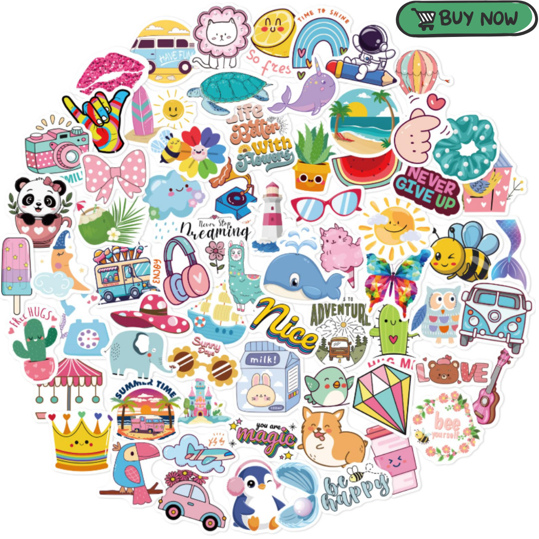 200 PCS Cute Stickers for Kids,Water Bottle Sticker Pack for Teens Girls Boys…