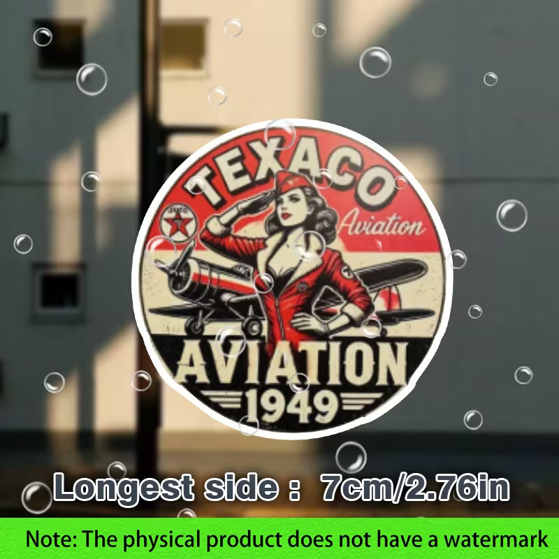 Vintage Texaco Aviation 1949 Retro Aviation Sticker Decal Aviation Accessories