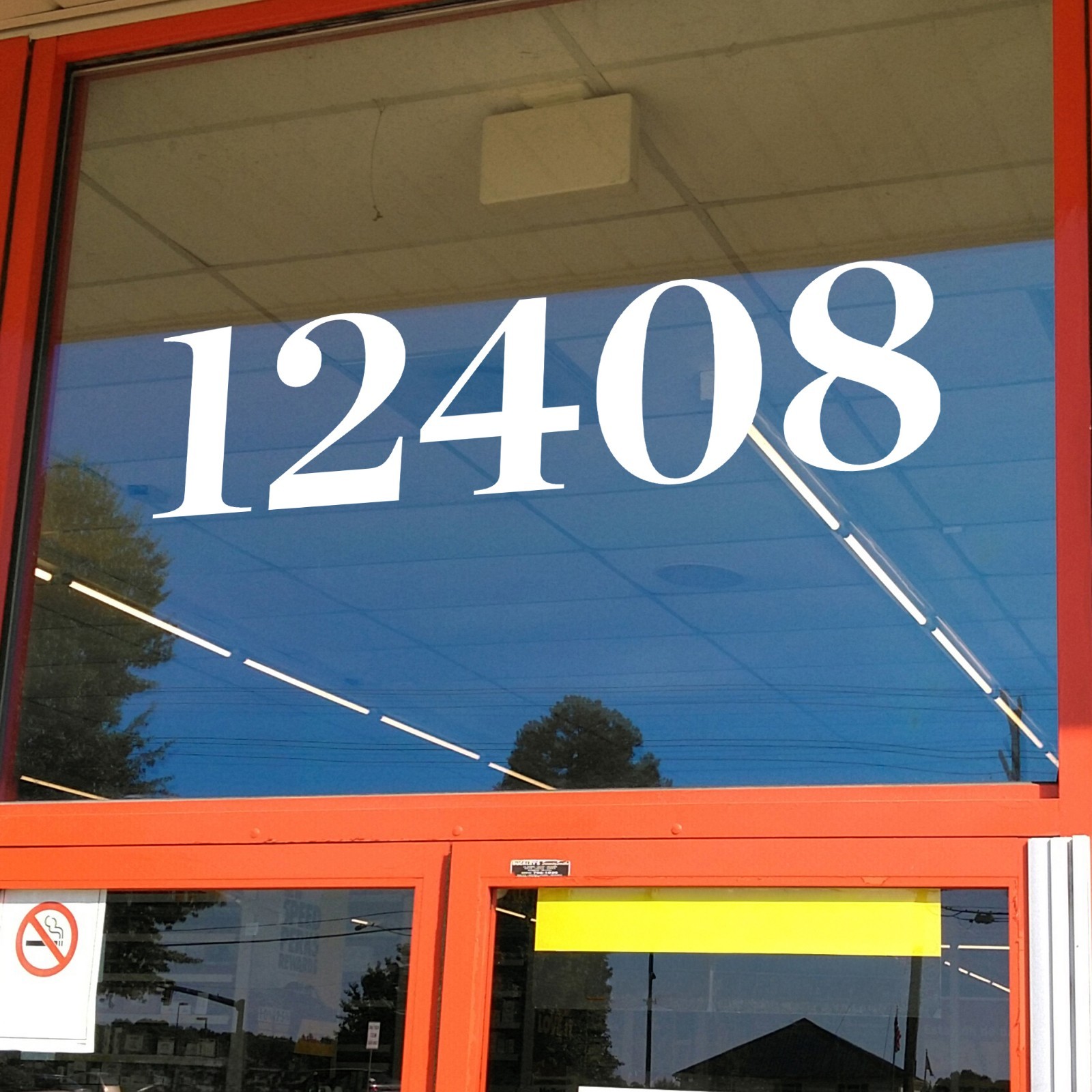 Chronicle Display Bold Storefront Address Numbers Vinyl Sticker Decal Business