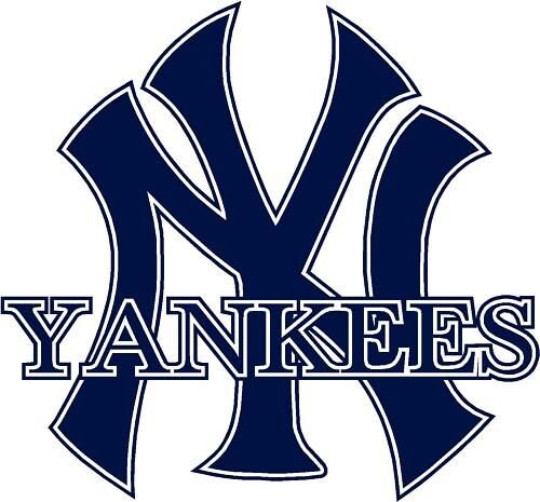 Set of 2 New York Yankees Decal 6 inch Decals