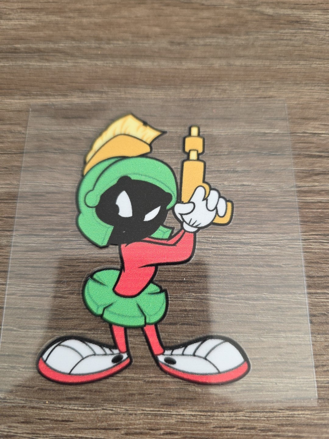Marvin The Martian Retro Vintage Cartoon Raised UVDTF 3in X 3in Full Color Decal