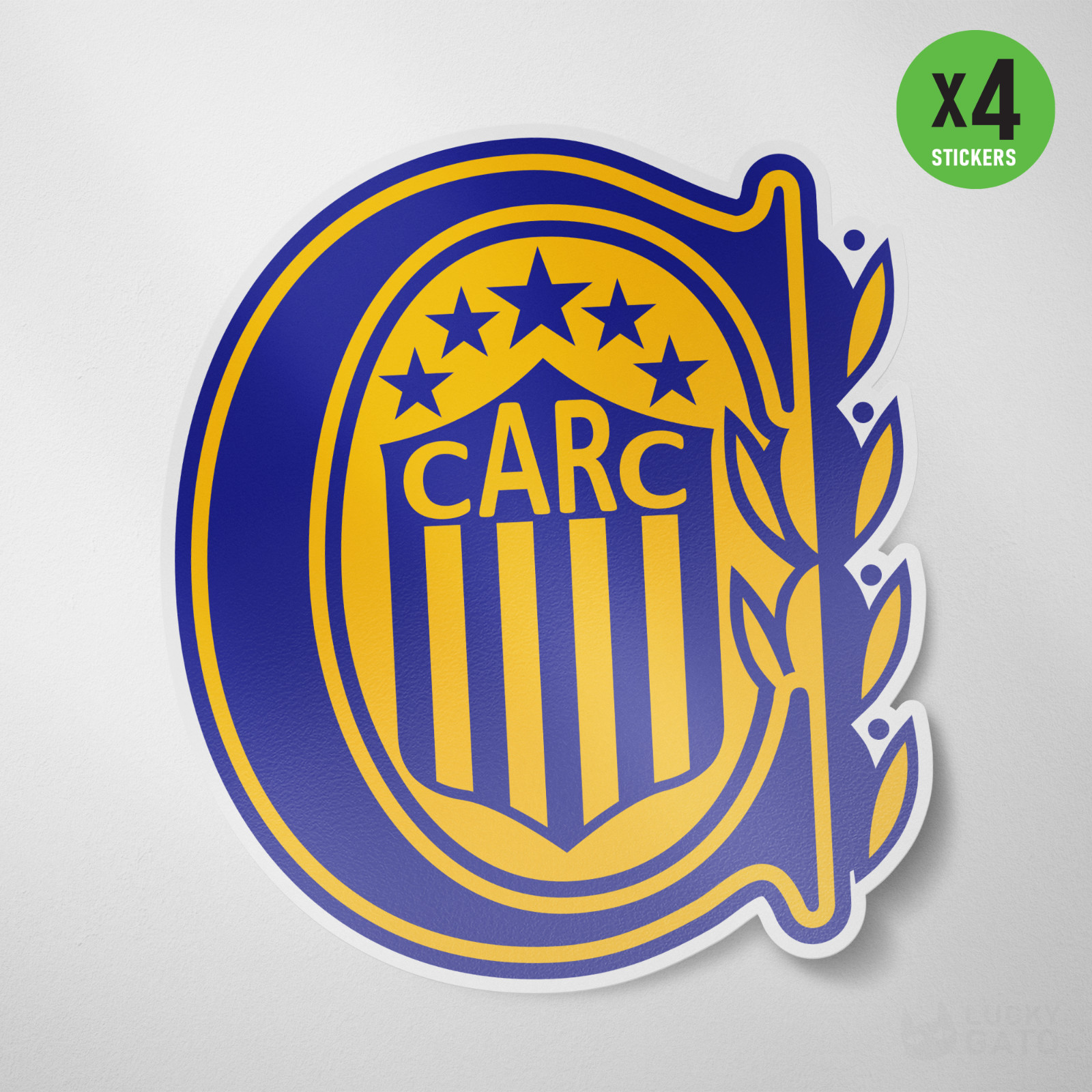 (4 Pack) Rosario Central Argentina Vinyl Sticker Decal Calcomania Canallas