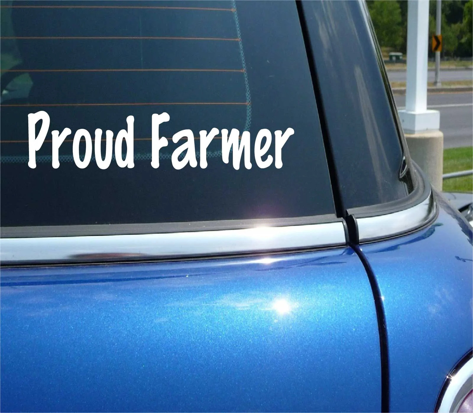 PROUD FARMER DECAL STICKER FUNNY FARM TRACTOR COUNTRY RURAL CROP CAR TRUCK