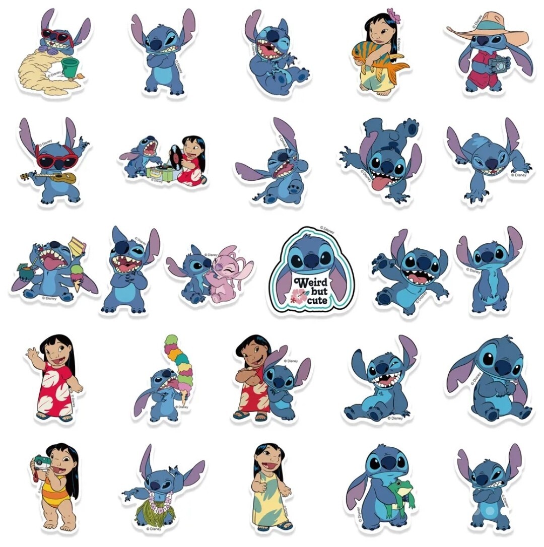 20 PCS Disney Lilo And Stitch Stickers 2 BRAND NEW