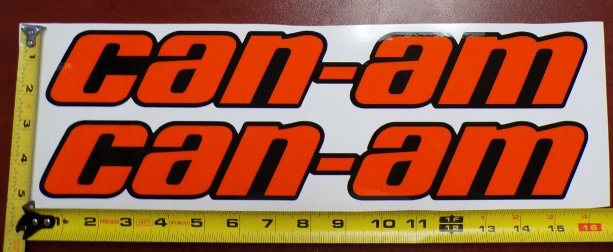 CAN-AM MAVERICK X3 R GRAPHIC DECAL STICKER USA MADE ORANGE BLACK SOLID THICK