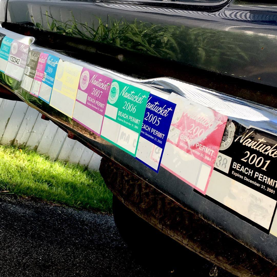 Nantucket Beach Permit Sticker Decal ACK 2000-2024