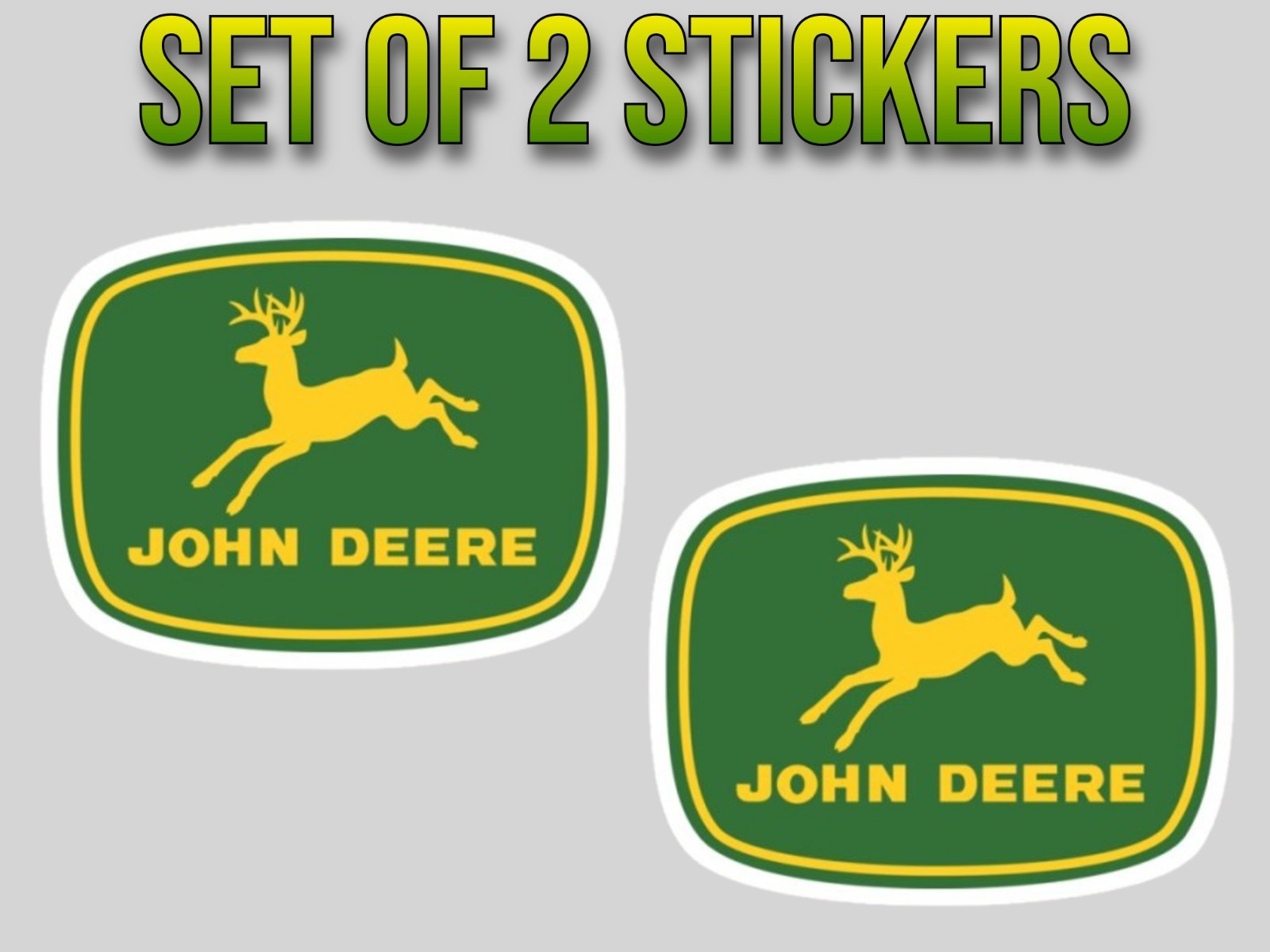 John Deere Vinyl Sticker/Decal -Vintage -Classic -Tractor -Racing -Garage -Farm