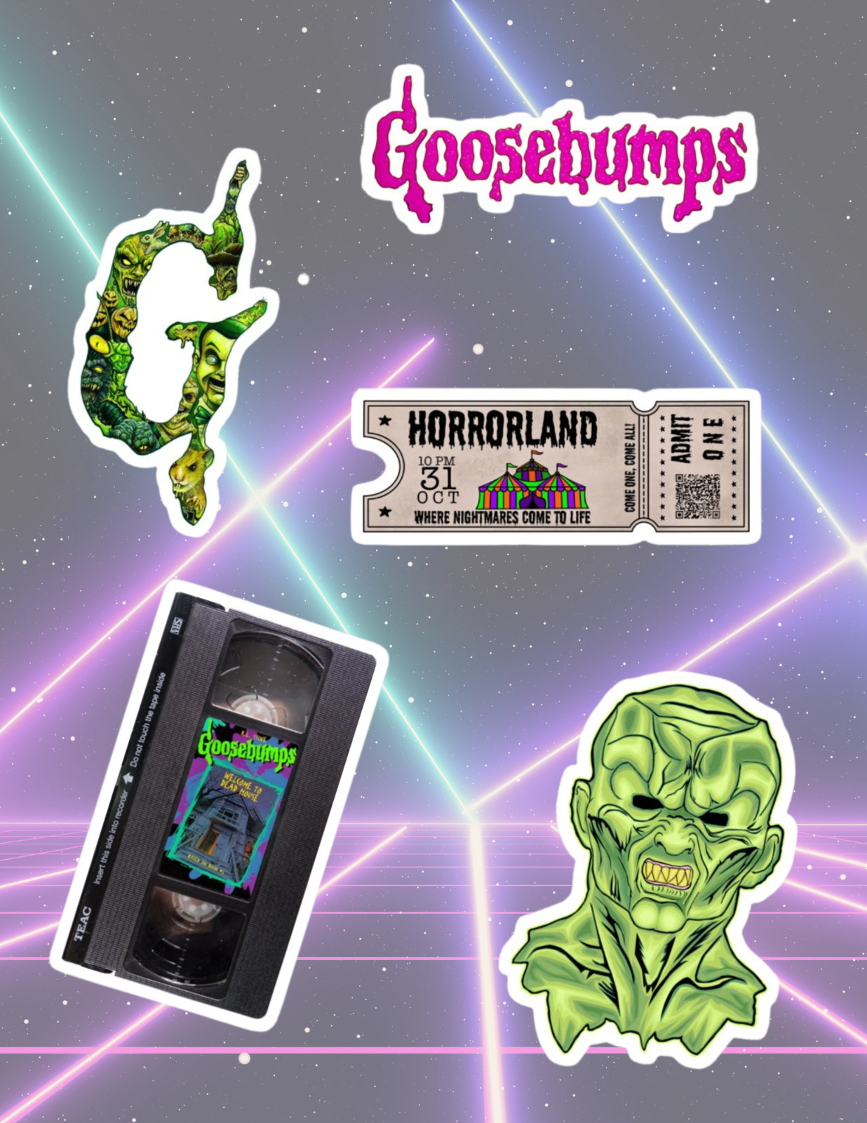 Goosebumps #2 5pc Sticker Pack